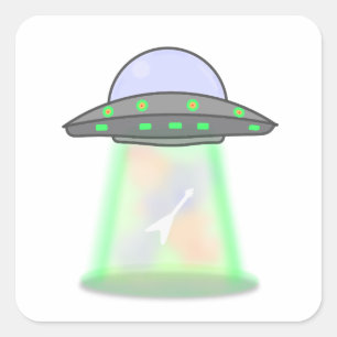 Adesivos de OVNI Alien