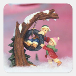 Adesivos de País das Maravilhas de Inverno