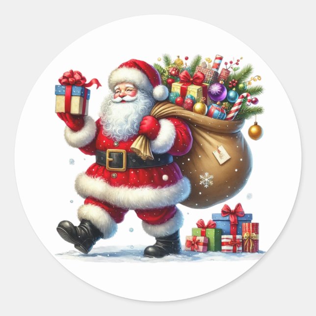 Adesivos de Papai Noel (Frente)