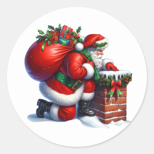 Adesivos de Papai Noel (Frente)