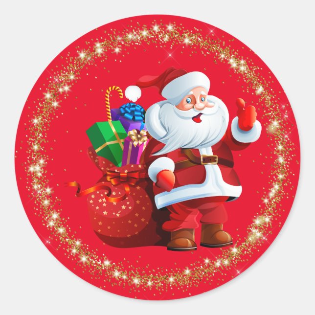Adesivos de Papai Noel (Frente)
