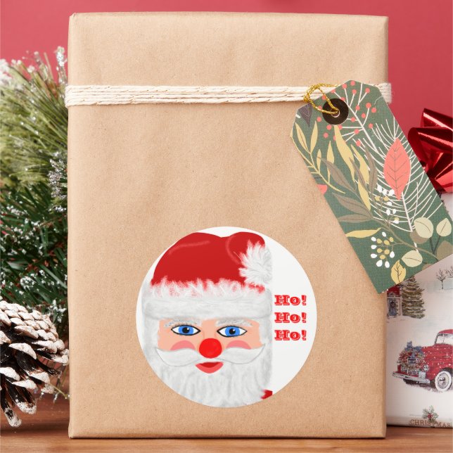 Adesivos de Papai Noel Ho Ho Ho (Feriado)