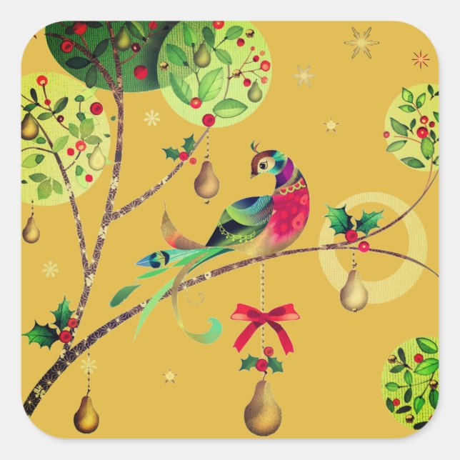 Adesivos de Partridge de Feriado (Frente)
