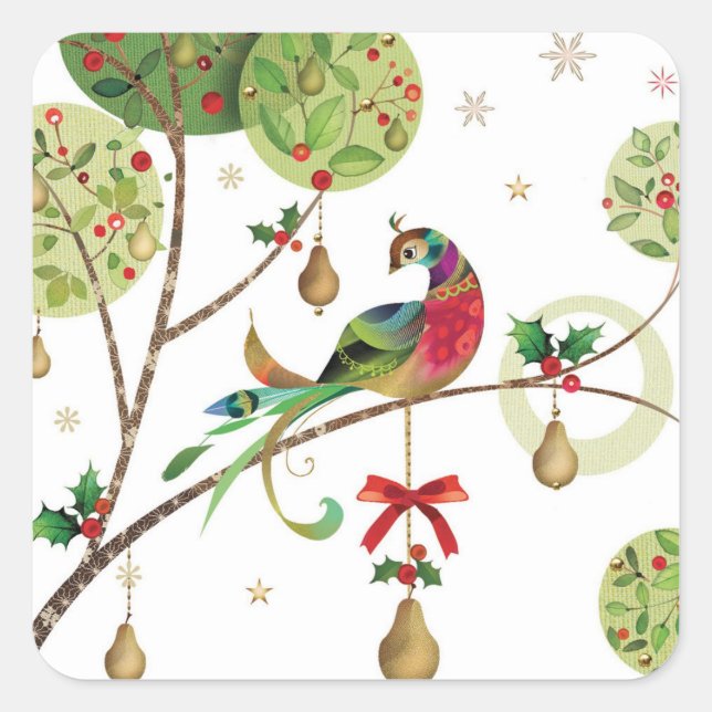 Adesivos de Partridge de Feriado (Frente)