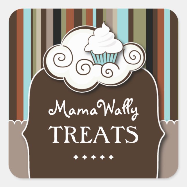 Adesivos de pastelaria decorativa (Frente)