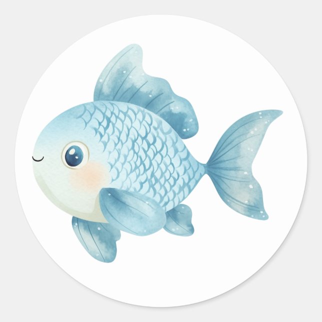 Adesivos de Peixes Fofos (Frente)