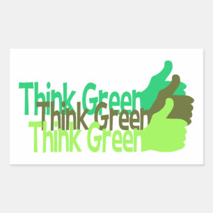 adesivos de pense verde, personalizáveis