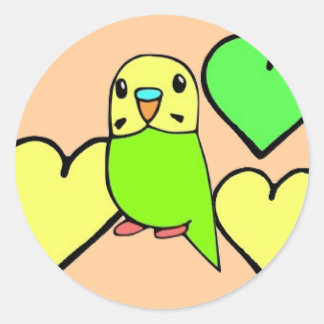 Adesivos de Periquito Verde