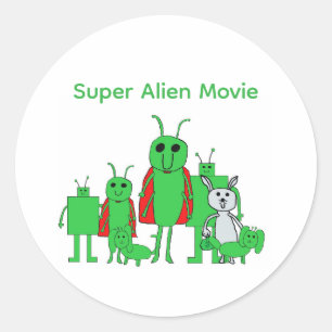 Adesivos de Personagens do Filme Super Alien Compl
