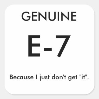 Adesivos de Piada E-7 genuínos