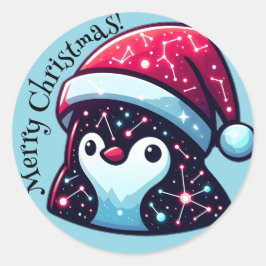 Adesivos de Pinguim da Galáxia | Tema Espacial