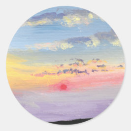 Adesivos de Pintura do Pôr do Sol