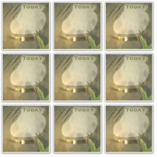 Adesivos de Planeador de Hoje Scrapbook Verde Vint