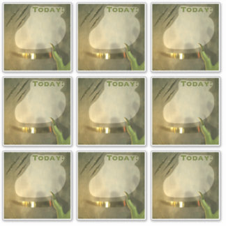 Adesivos de Planeador de Hoje Scrapbook Verde Vint