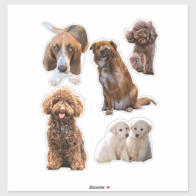 Adesivos de Planeamento Cães (Folha)