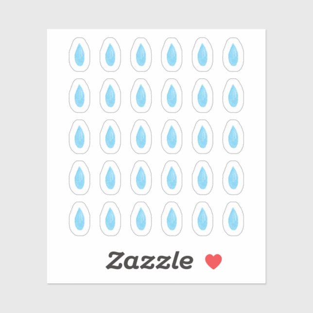 Adesivos de Planner de Água de Aquarela (Folha)