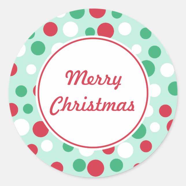 Adesivos de Pontos de Natal Alegre (Frente)