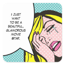 Adesivos de Pop de arte do Movie Star