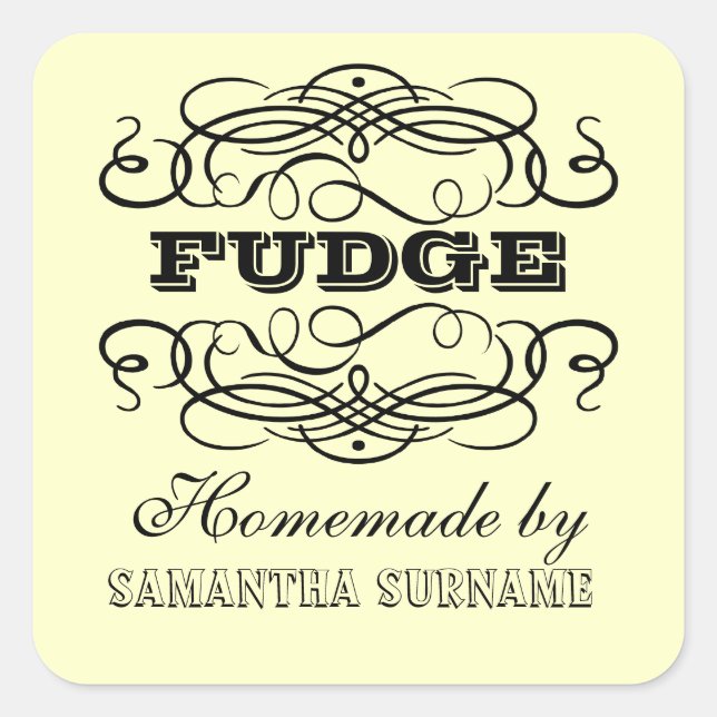 Adesivos de pote de geleia de receita caseira (Frente)