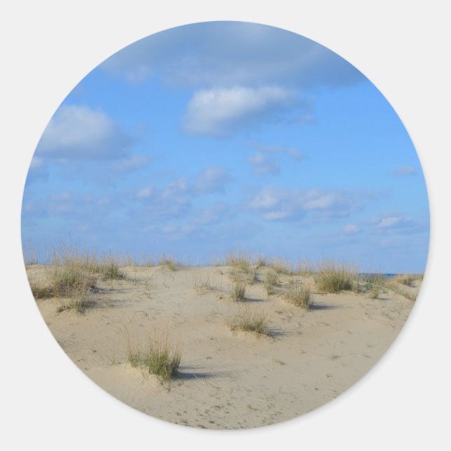 Adesivos de Praia de Dunas de Areia de Verão (Frente)
