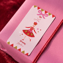 Adesivos de Presente de Natal com Ballet do Quebra