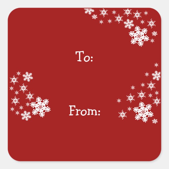 Adesivos de presentes de Natal (Frente)