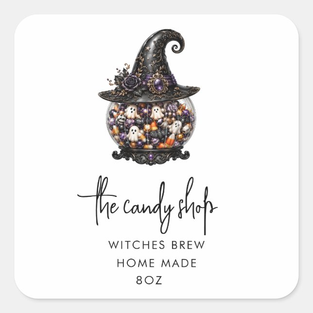 Adesivos de Produtos de Halloween Vibrantes (Frente)