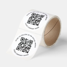 Adesivos de QR Code para Redes Sociais Leia para n