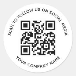 Adesivos de QR Code para Redes Sociais Leia para n