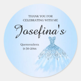 Adesivos de Quinceanera Azuis