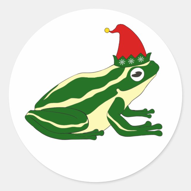 Adesivos de Rã de Natal (Frente)