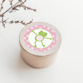 Adesivos de Rã Saltitante em Favor Rosa