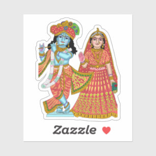 Adesivos de Radha Krishna