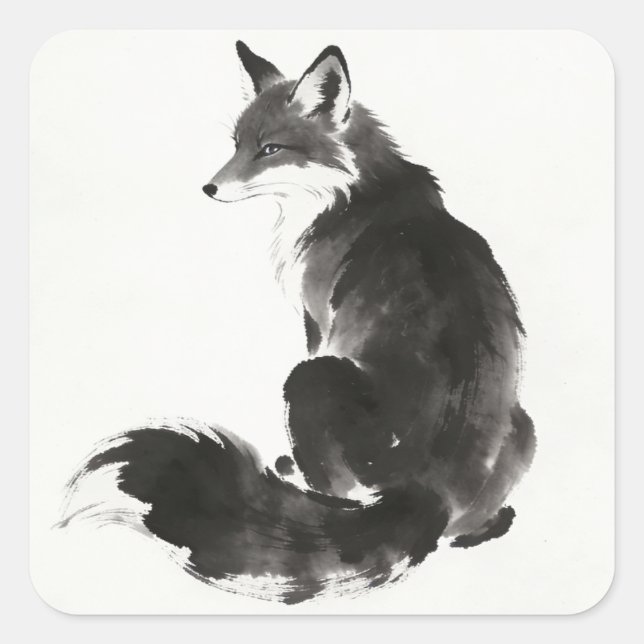 Adesivos de Raposa (Frente)