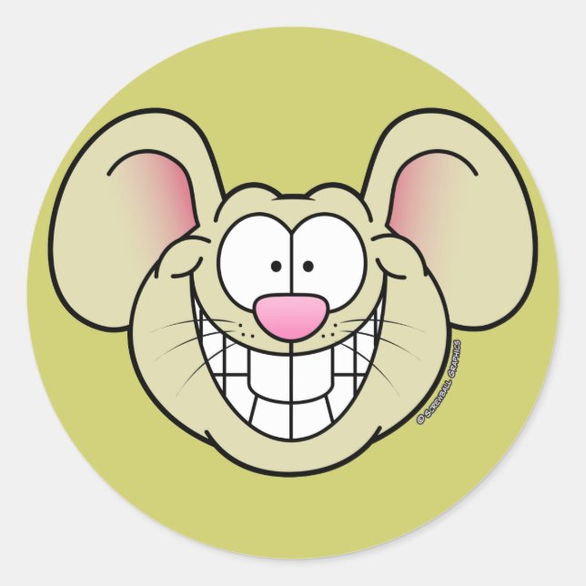 Adesivos de Rato (Marrom) (Frente)