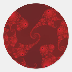 Adesivos de Rebanho de Cavalo-Marinho Vermelho-Int
