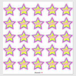 Adesivos de Recompensa de Professores de Estrelas 