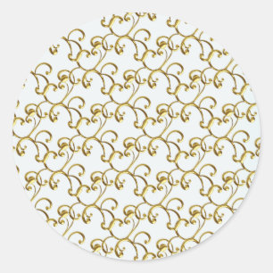 Adesivos de redemoinho de ouro elegante