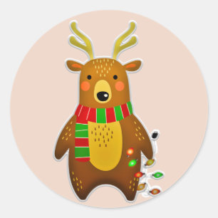 adesivos de renas de Natal