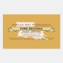 Adesivos de Retângulo de Mel do Estado de Louisian