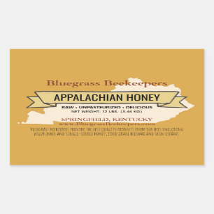 Adesivos de Retângulo de Produto de Kentucky Loca