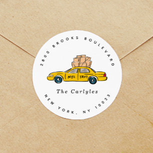 Adesivos de Retorno de Taxi Amarelo NYC