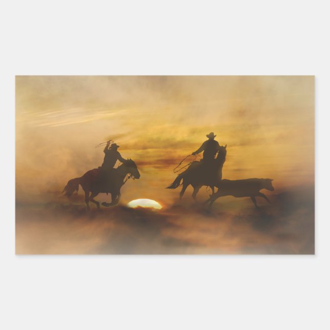 Adesivos de Roping de Equipe (Frente)