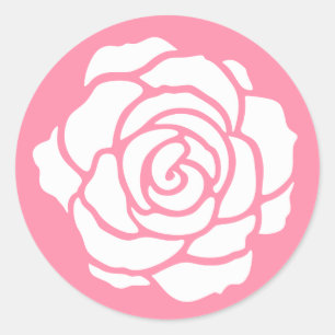 Adesivos de Rosa Brancos