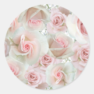 Adesivos de Rosas Rosa e Respiro de Bebê QUALQUER