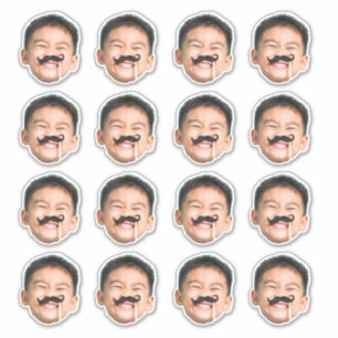 Adesivos de Rosto Personalizados 16 Fotos Cabeça