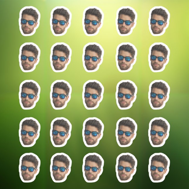 Adesivos de Rosto Personalizados 20 Fotos Rosto (Criador carregado)
