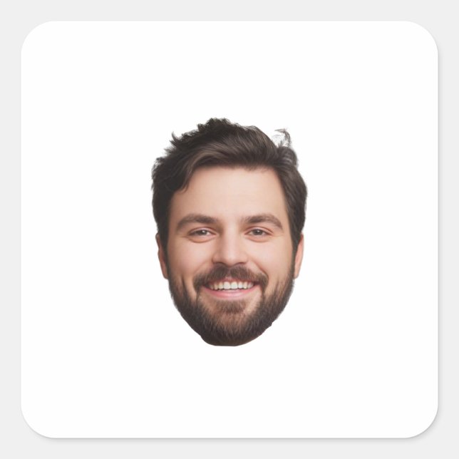 Adesivos de Rosto Personalizados à Prova d'Água (Frente)