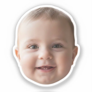 Adesivos de Rosto Personalizados Foto de Rosto