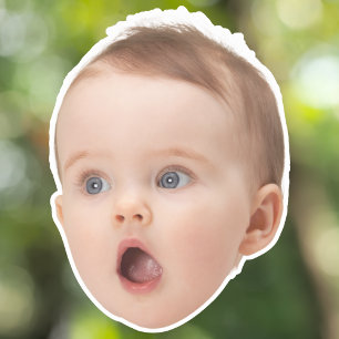 Adesivos de Rosto Personalizados, Foto de Rosto Pe